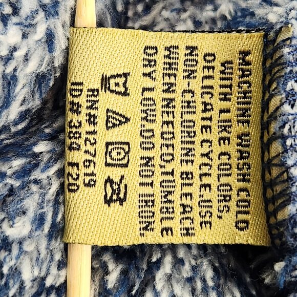 U.S. Polo Assn. Men’s Fleece Robe L/XL Blue Shawl Collar Belt Soft Cozy Spa - Picture 12 of 13